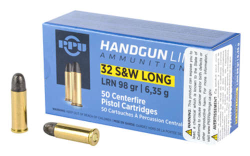 Ammunition Prvi Partizan Pistol 32SW PPU 32 S&W LONG LRN 98GR 50/500 • Model: Pistol